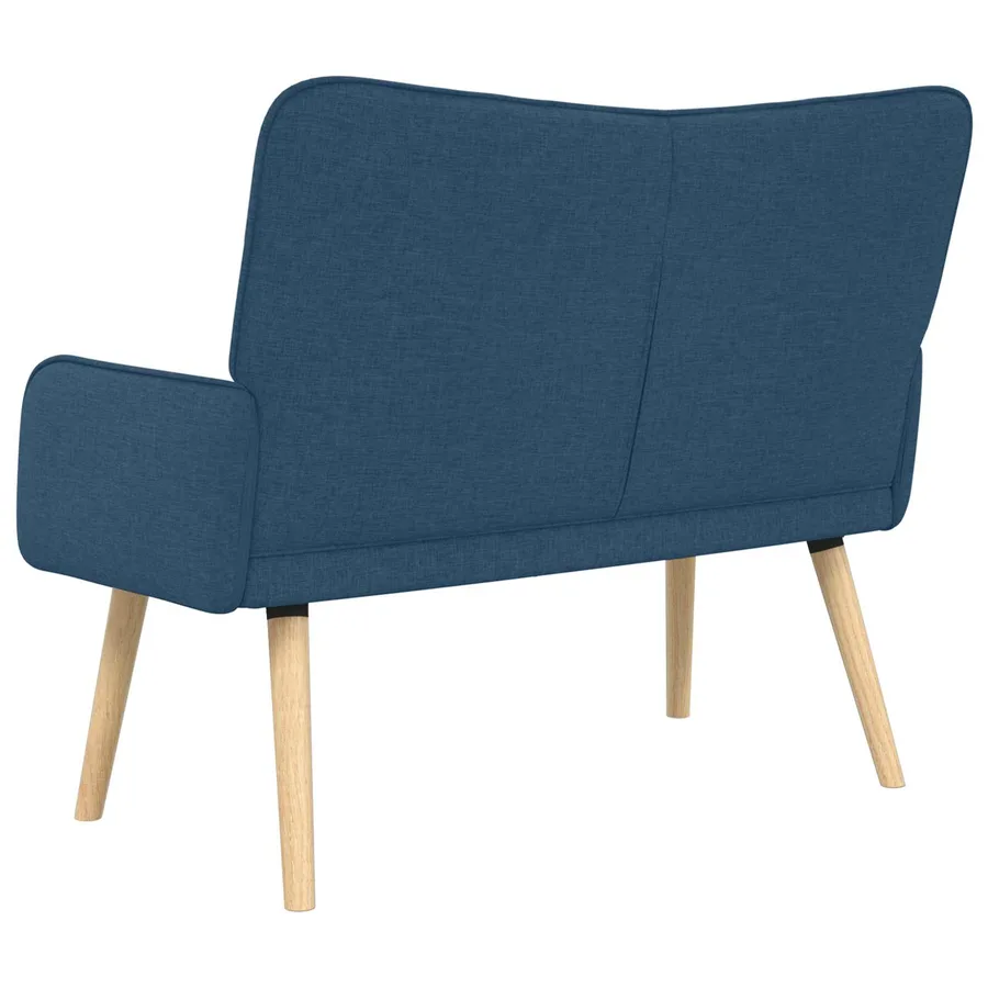 Sofa 2 places Bleu 115 x 61 x 87 cm Tissu - 6
