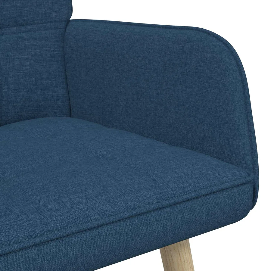 Sofa 2 places Bleu 115 x 61 x 87 cm Tissu - 7