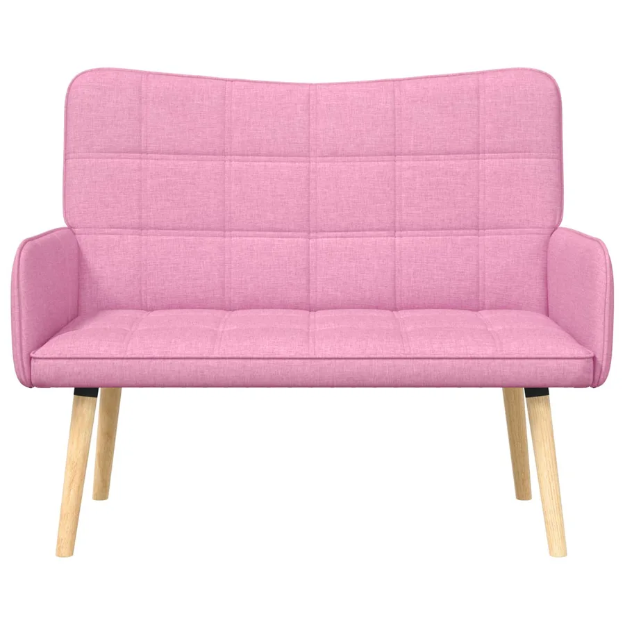 Sofa 2 places Rose 115 x 61 x 87 cm Tissu - 4
