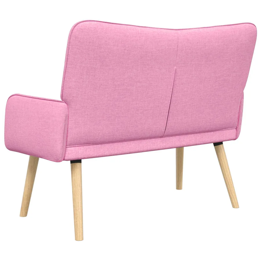Sofa 2 places Rose 115 x 61 x 87 cm Tissu - 6