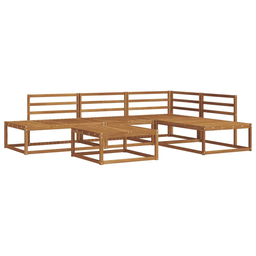 Ensemble de canapés d'extérieur Naturel Bois d'Acacia Massif - 2