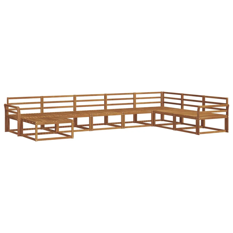 Ensemble de canapés d'extérieur 8 pcs Naturel - 2