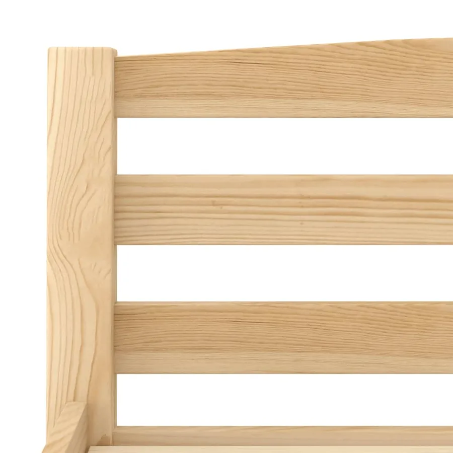 Cadre de lit sans matelas bois massif de pin 100x200 cm - 6