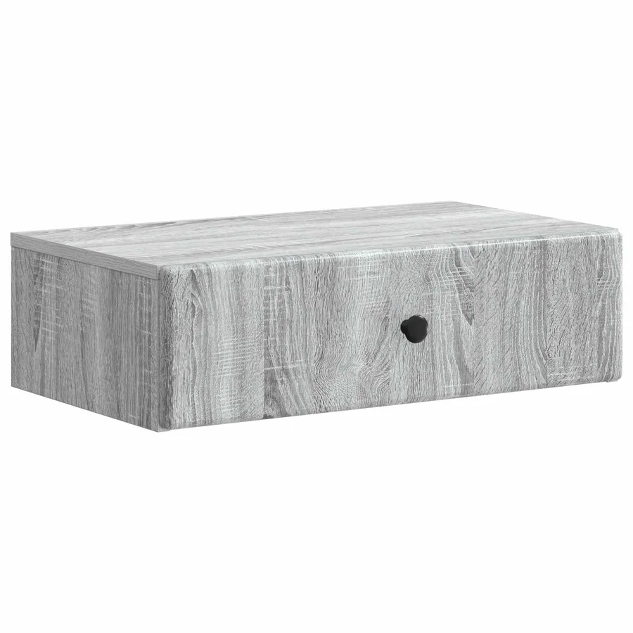 Table d'appoint murale Sonoma gris 59 x 34,5 x 17 cm - 2