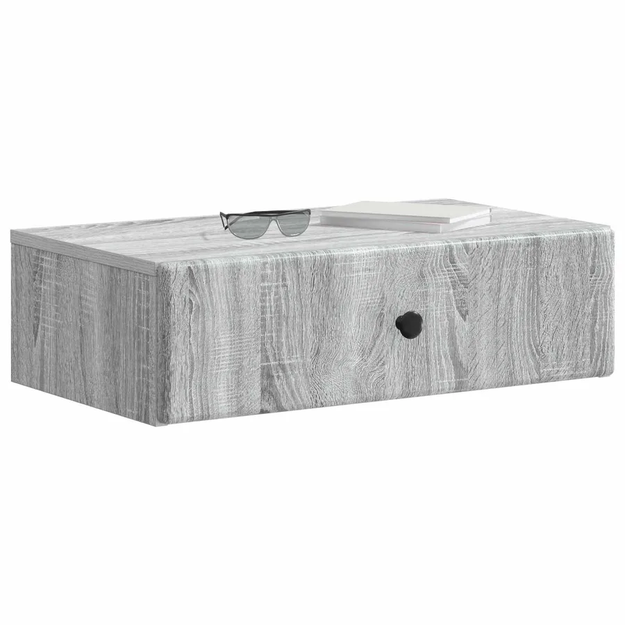 Table d'appoint murale Sonoma gris 59 x 34,5 x 17 cm - 3