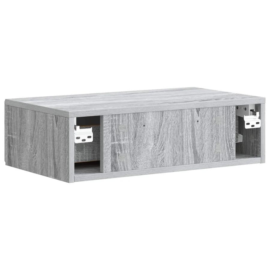 Table d'appoint murale Sonoma gris 59 x 34,5 x 17 cm - 7
