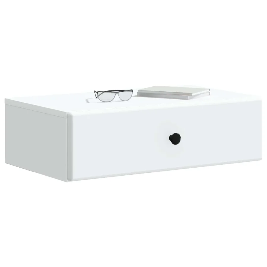 Table d'appoint murale Blanc 59 x 34,5 x 17 cm - 3
