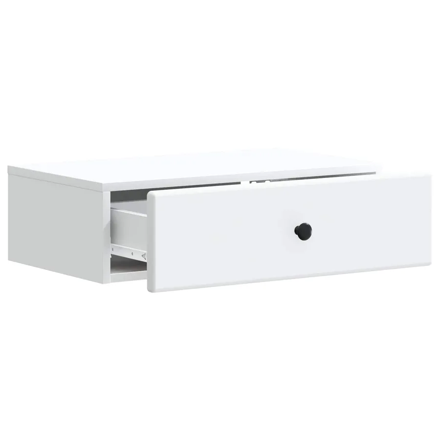 Table d'appoint murale Blanc 59 x 34,5 x 17 cm - 4