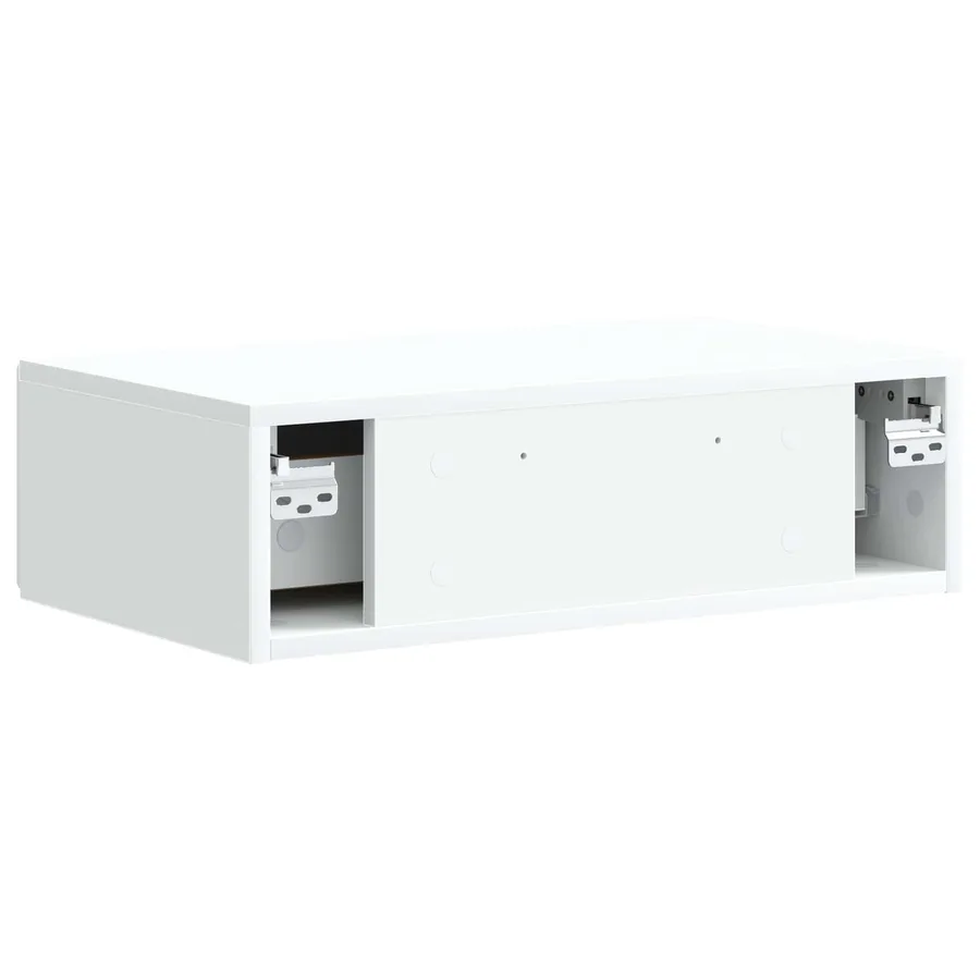 Table d'appoint murale Blanc 59 x 34,5 x 17 cm - 7