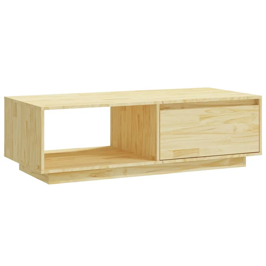 Table basse 110x50x33,5 cm bois de pin massif - 2