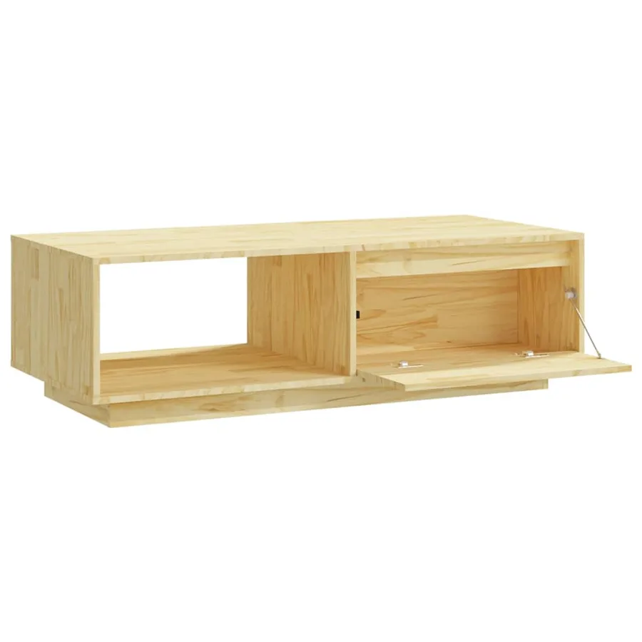 Table basse 110x50x33,5 cm bois de pin massif - 8