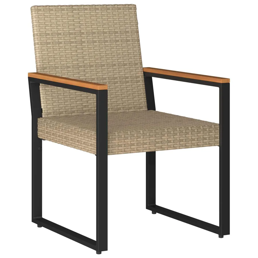 Ensemble de meubles d'extérieur 3 pcs Beige et blanc crème - 5
