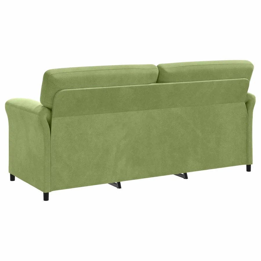 Sofa 3 places Vert clair 198 x 83 x 95 cm Velours - 5
