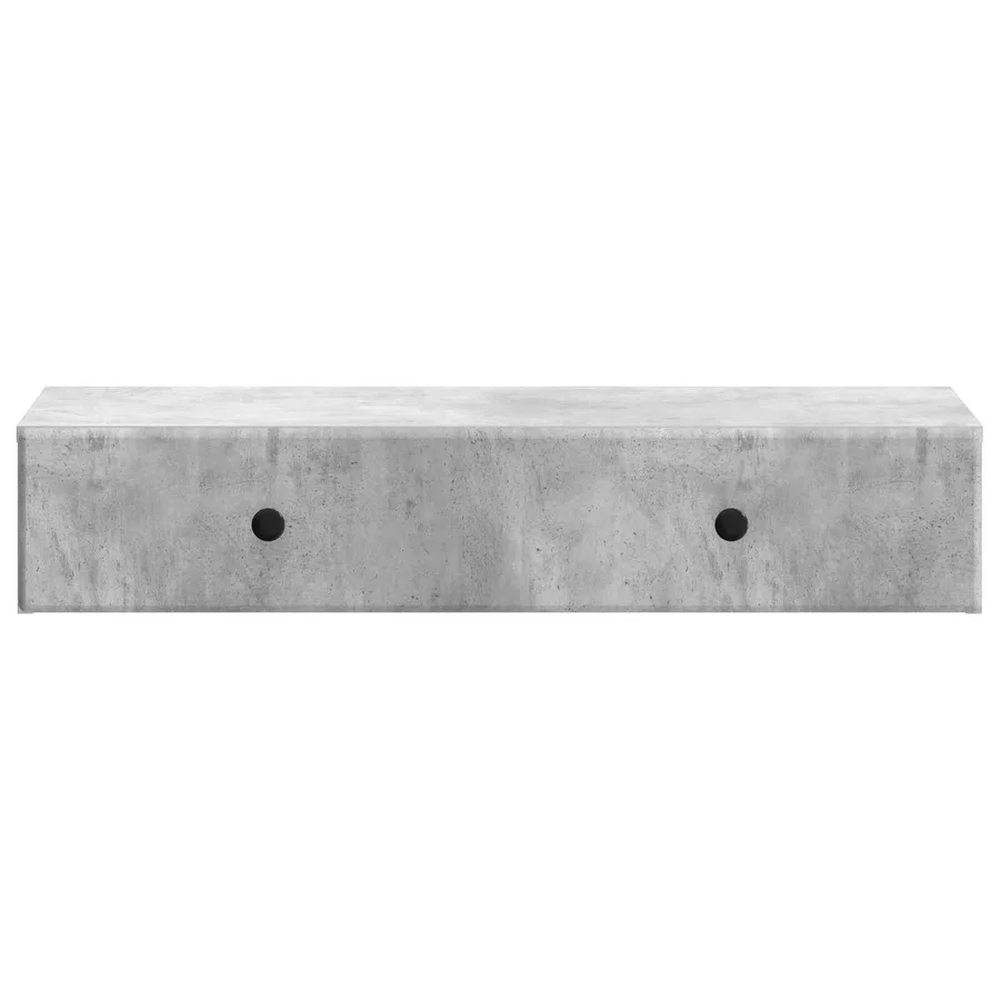 Table d'appoint murale Gris béton 87,5 x 34,5 x 17 cm - 5
