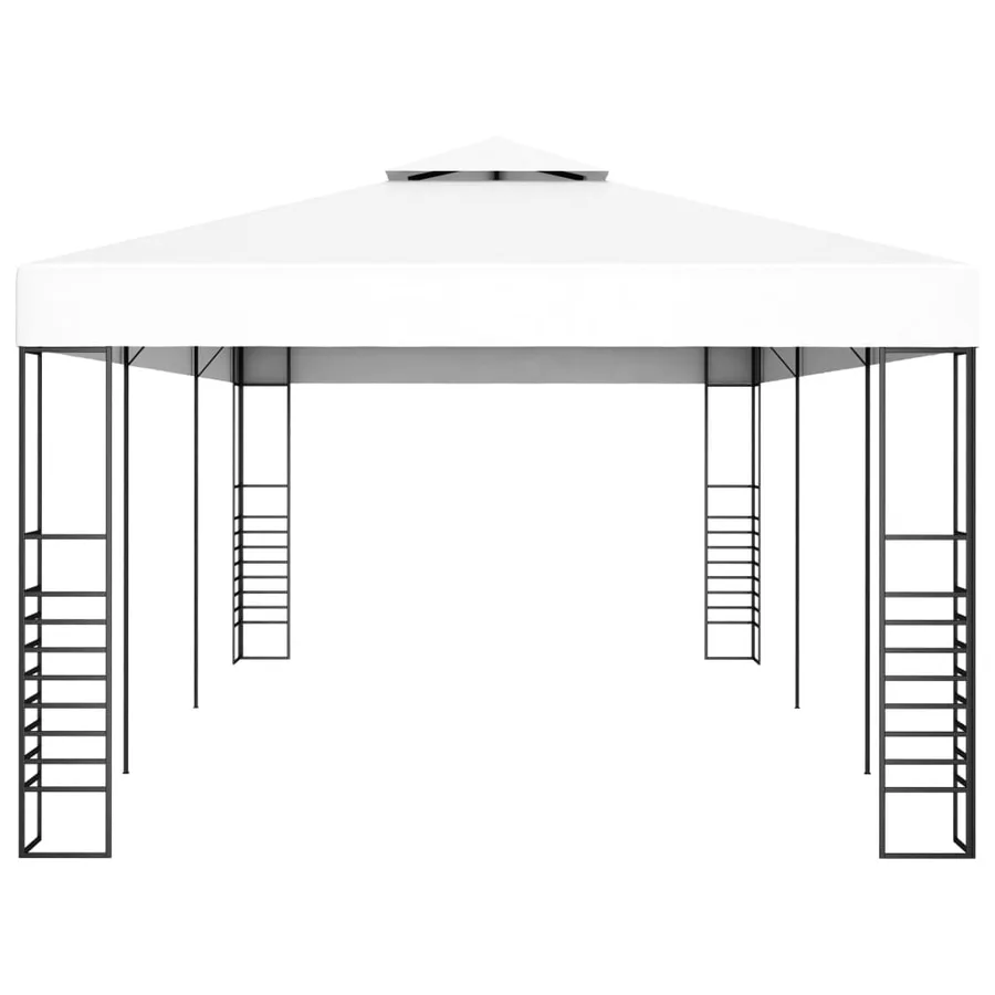 Tonnelle de jardin 6 x 3 m Blanc - 3