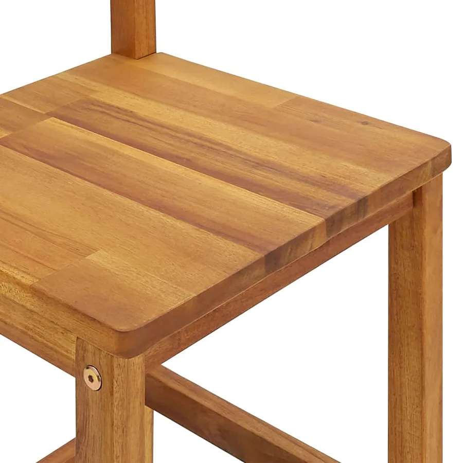 Ensemble de bar de balcon 3 pcs Bois d'acacia massif - 7