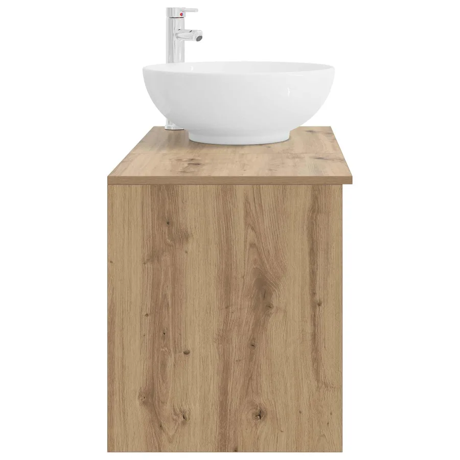 Ensemble de mobilier de salle de bain 2 pc Chêne artisanal - 5