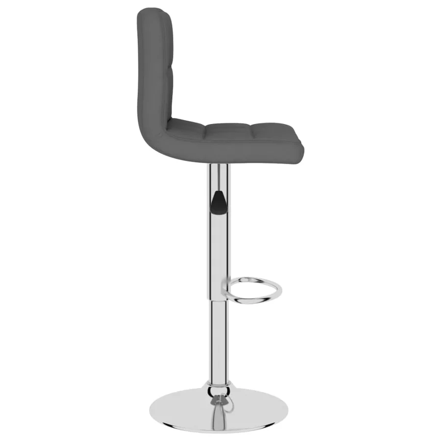 Tabourets de bar lot de 2 gris foncé tissu - 5