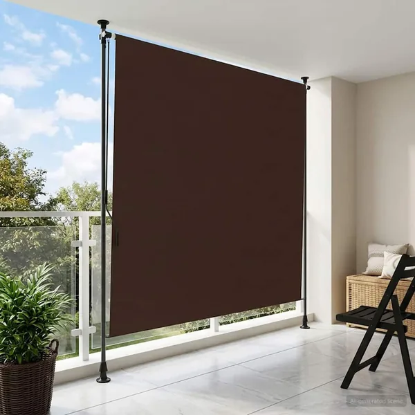Store Roulant Extérieur Marron 200 x 270 cm