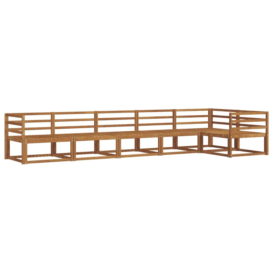 Ensemble de canapés d'extérieur 6 pcs Naturel - 2