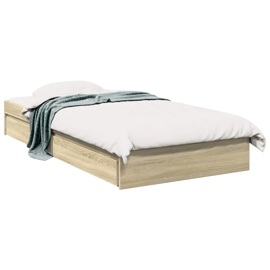 Cadre de lit avec rangement Chêne Sonoma 80 x 200 cm - 2