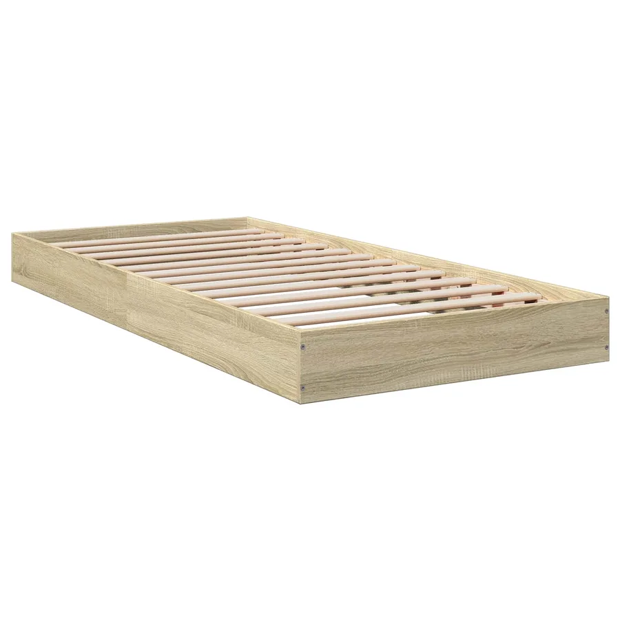 Cadre de lit au sol Chêne Sonoma 80 x 200 cm Bois d'ingénierie - 3