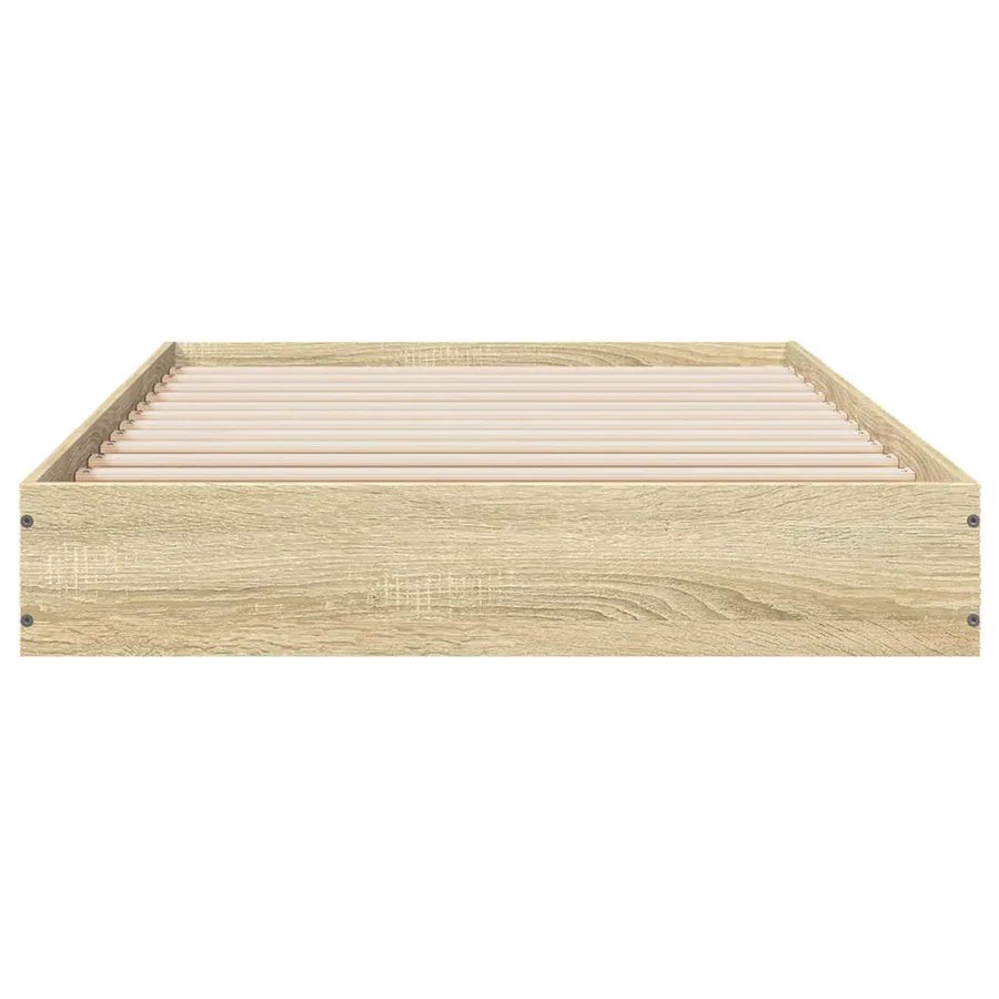 Cadre de lit au sol Chêne Sonoma 80 x 200 cm Bois d'ingénierie - 4