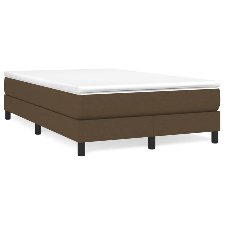Sommier à lattes de lit avec matelas Marron foncé 120x200 cm - 2