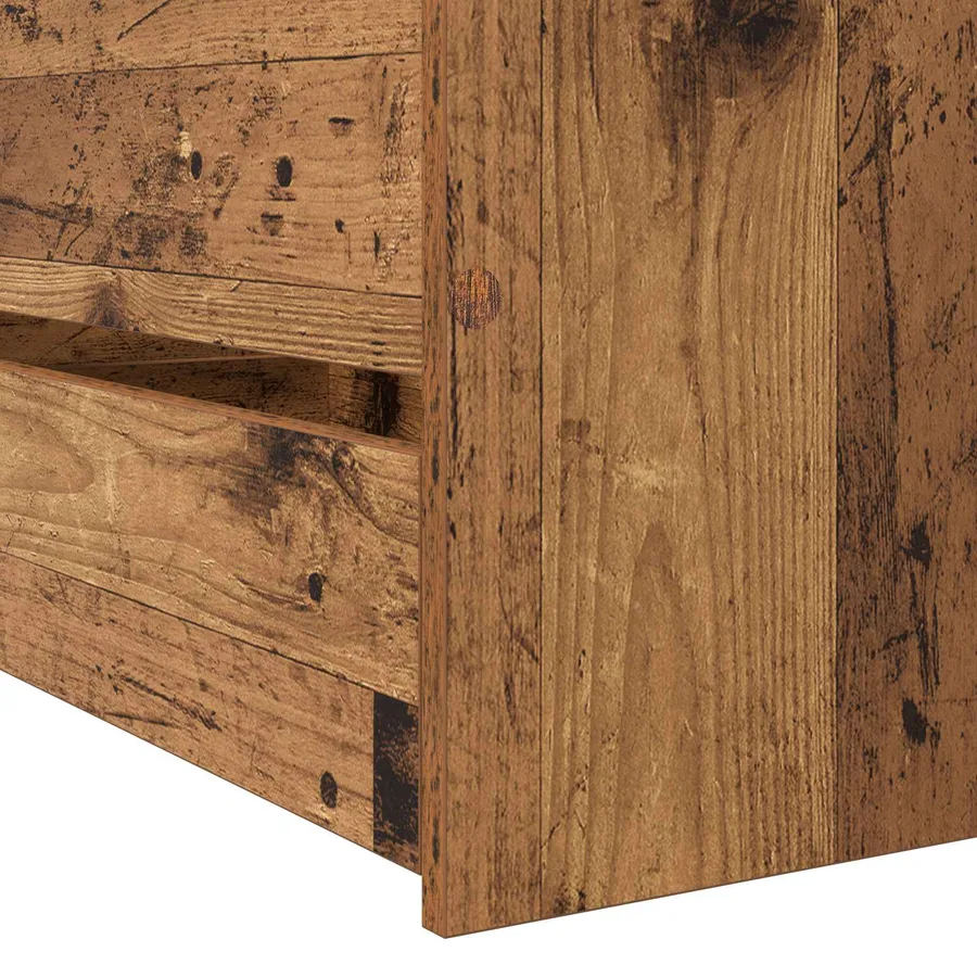 Cadre de lit avec rangement Bois ancien 80 x 200 cm - 5