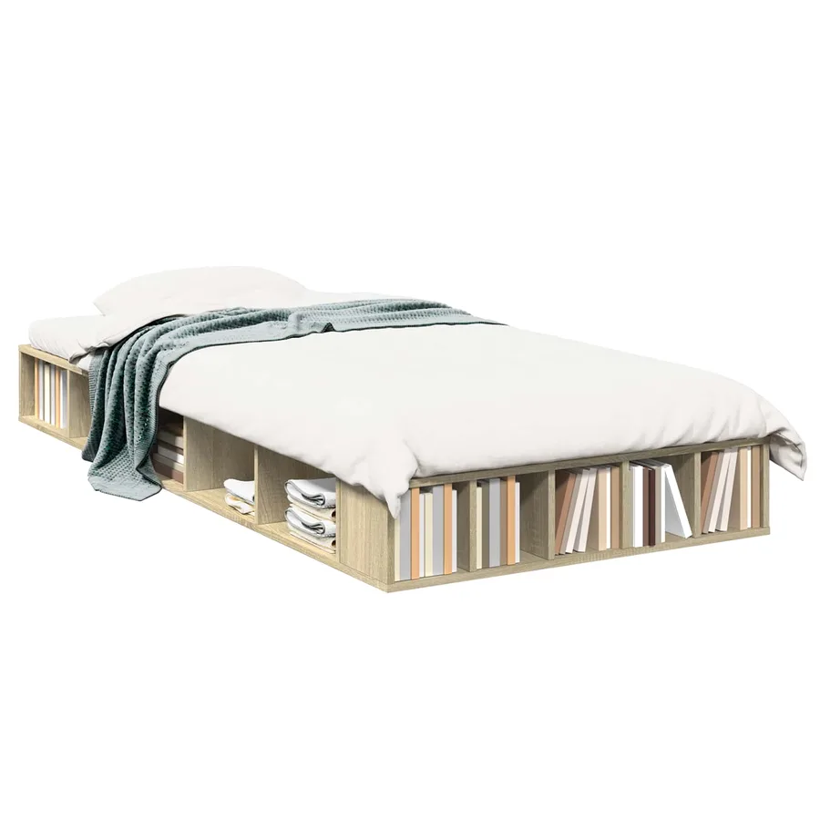Cadre de lit avec rangement Chêne Sonoma 80 x 200 cm - 2
