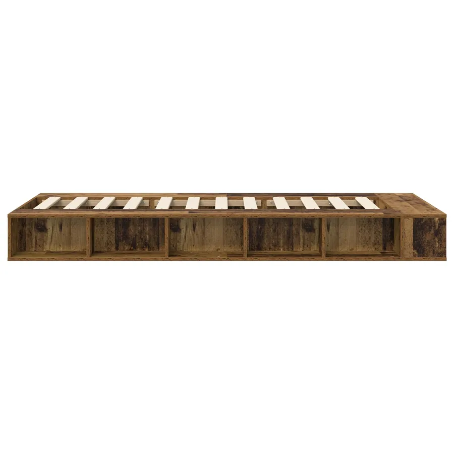 Cadre de lit avec rangement Bois ancien 80 x 200 cm - 4