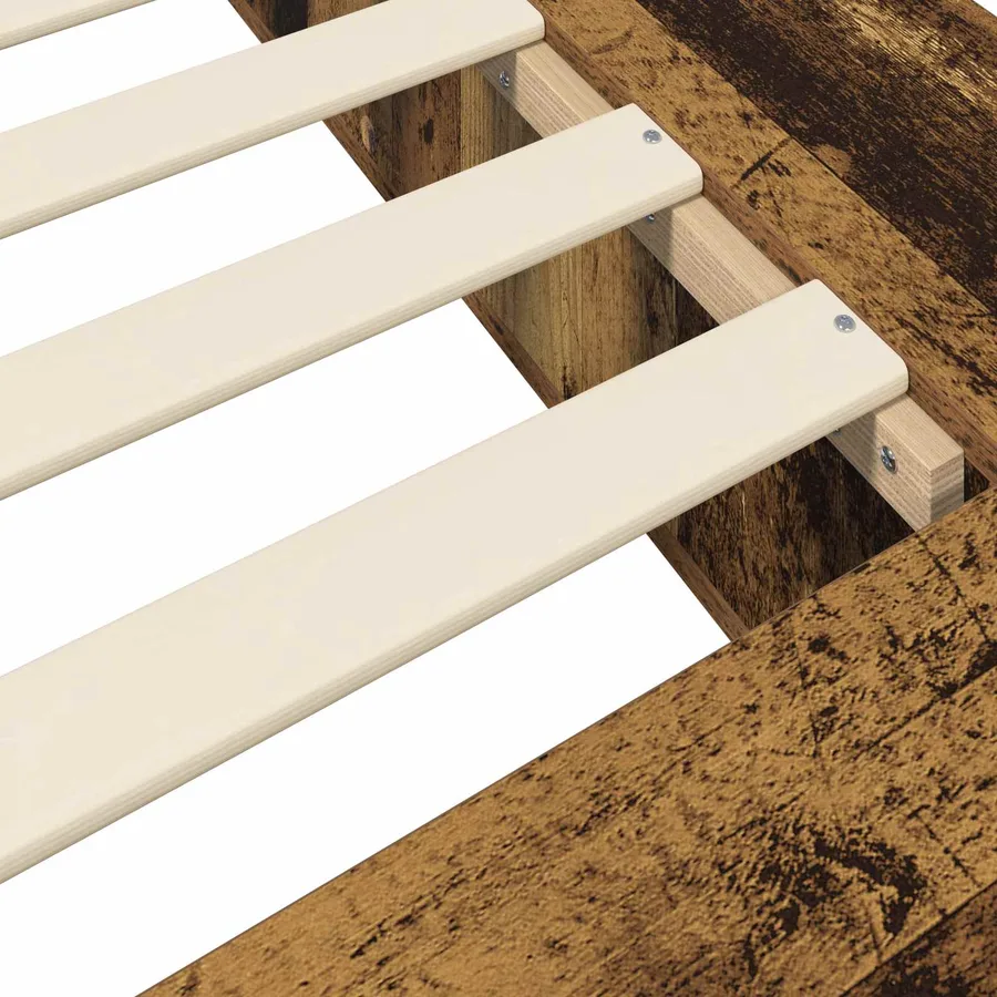 Cadre de lit avec rangement Bois ancien 80 x 200 cm - 7