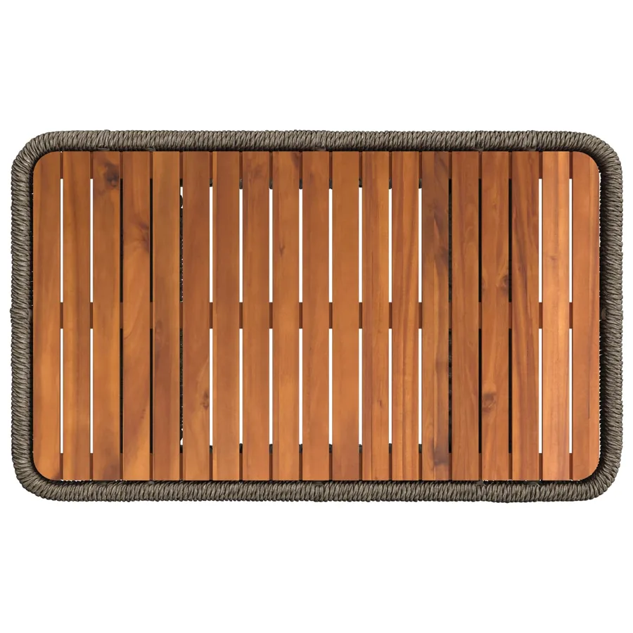 Ensemble de salle à manger pour jardin 3 pcs Gris et Gris foncé - 6
