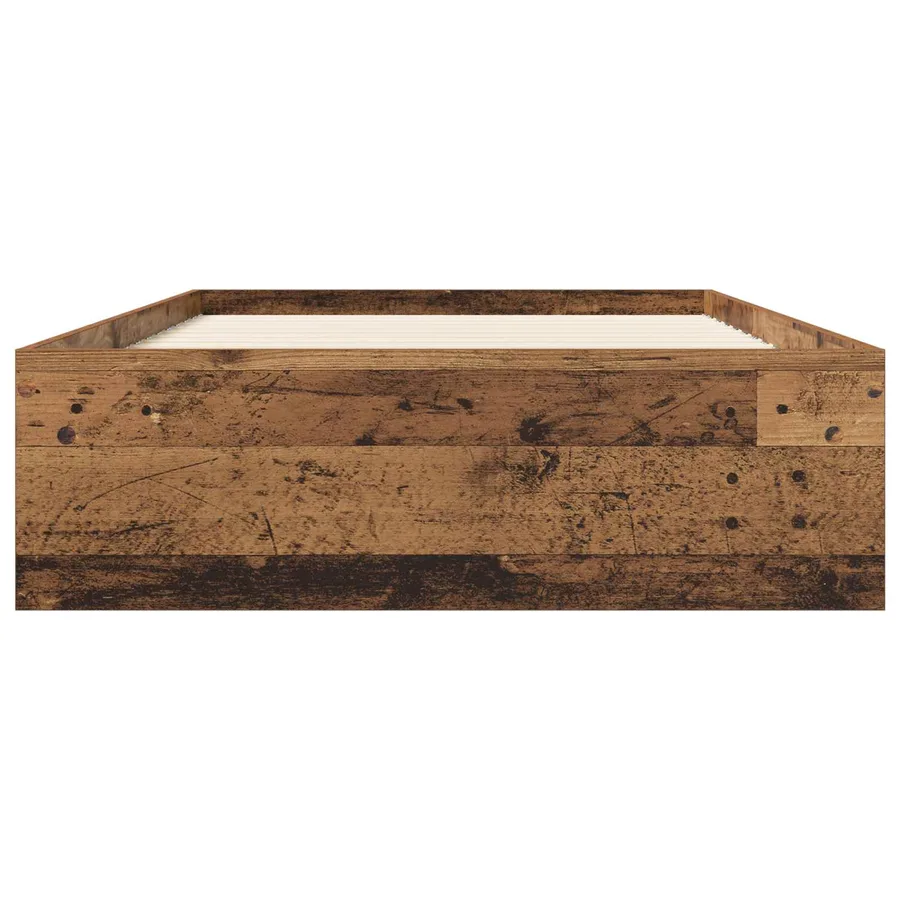 Cadre de lit avec rangement avec tiroir Bois ancien 80 x 200 cm - 3