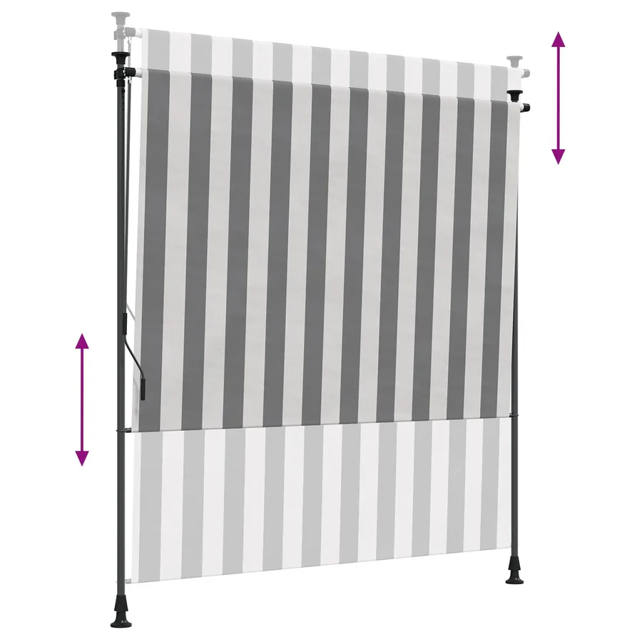 Store Roulant Extérieur Anthracite et blanc 200 x 270 cm - 6