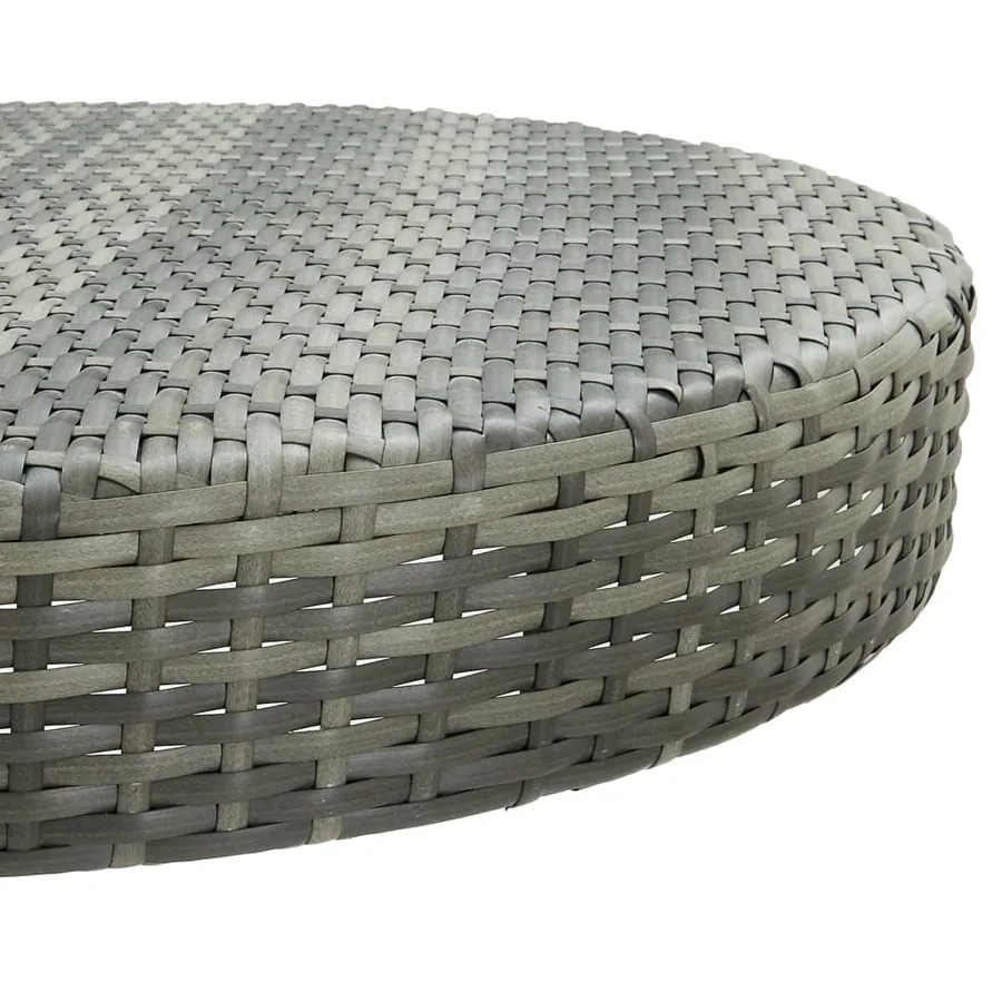 Ensemble de bar de jardin 5 pcs et coussins Résine tressée Gris - 7