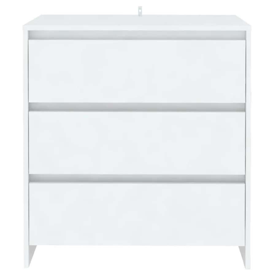 Buffet Blanc 70x41x75 cm Bois d'ingénierie - 3