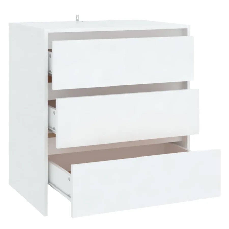 Buffet Blanc 70x41x75 cm Bois d'ingénierie - 5