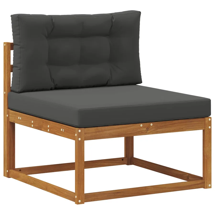 Ensemble de canapés d'extérieur 4 pcs Naturel et Anthracite - 3