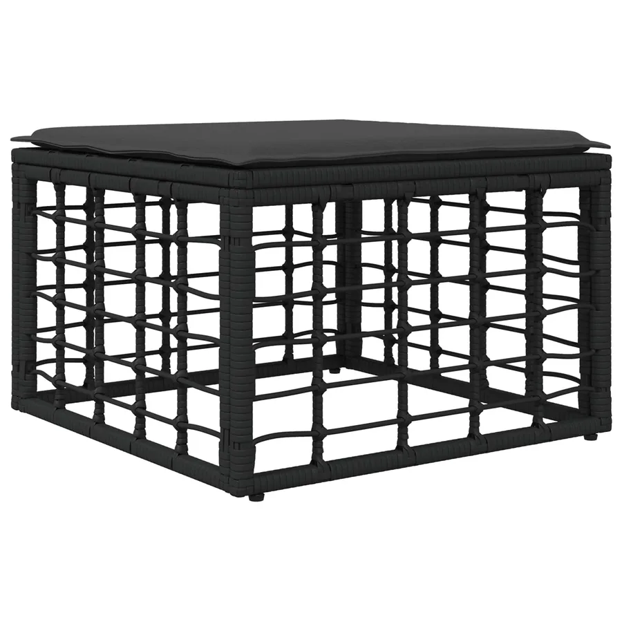 Ensemble de canapés d'extérieur Noir Polyester - 5