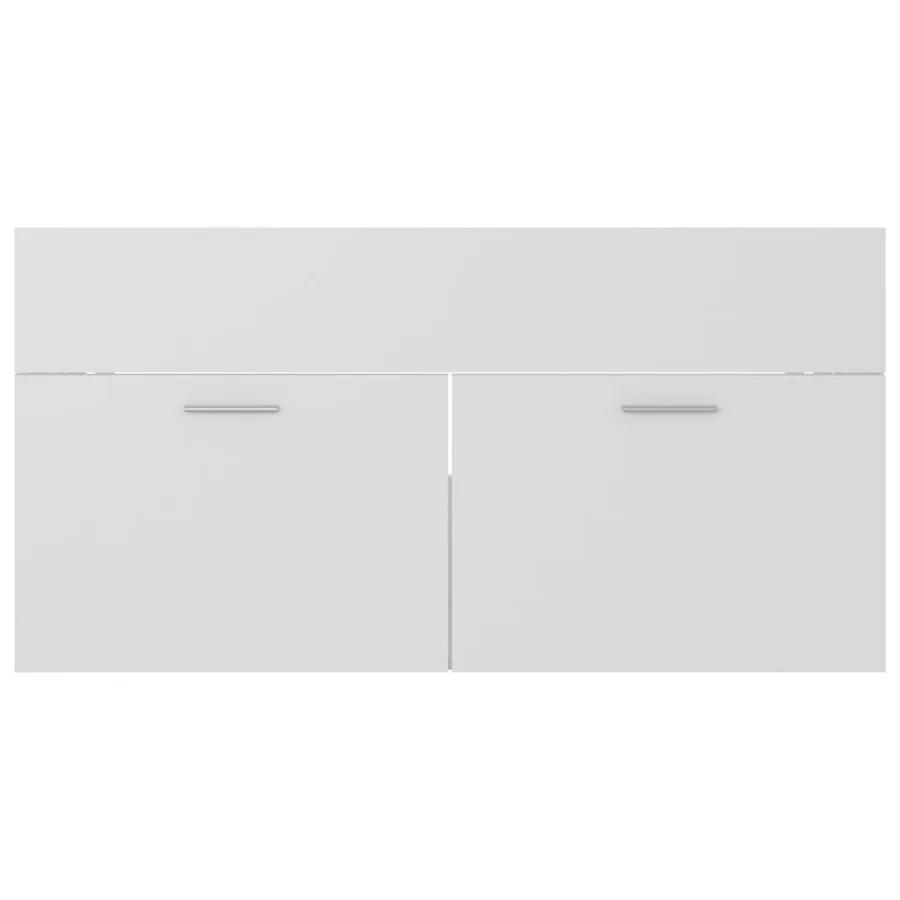Ensemble de meubles de salle de bain Blanc Bois d'ingénierie - 16