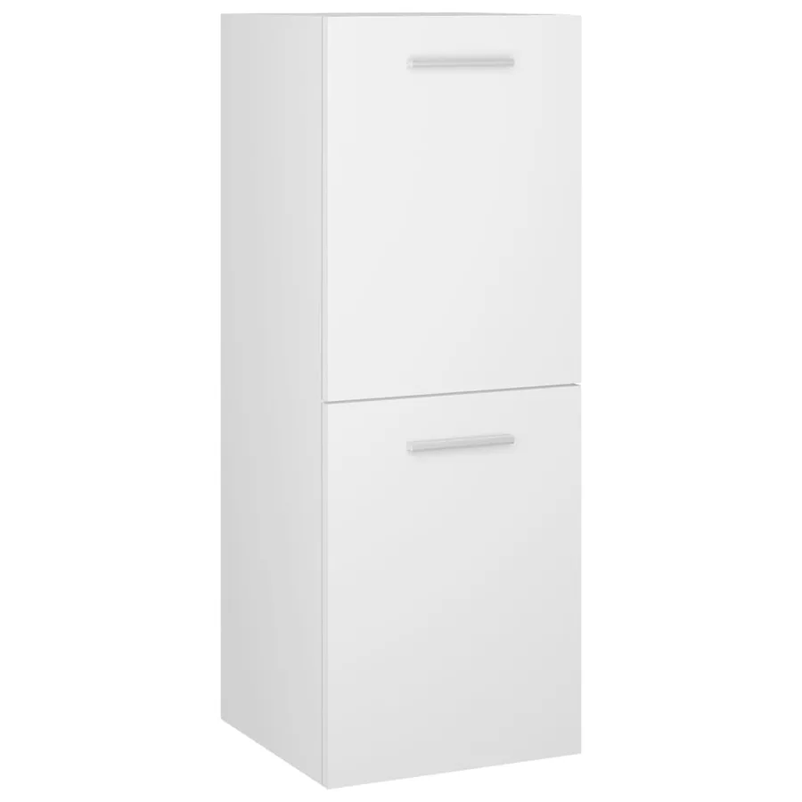 Ensemble de meubles de salle de bain Blanc Bois d'ingénierie - 4