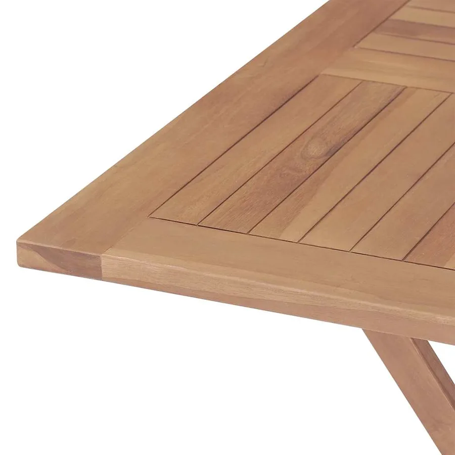 Ensemble à manger de jardin 5 pcs Bois de teck massif - 7
