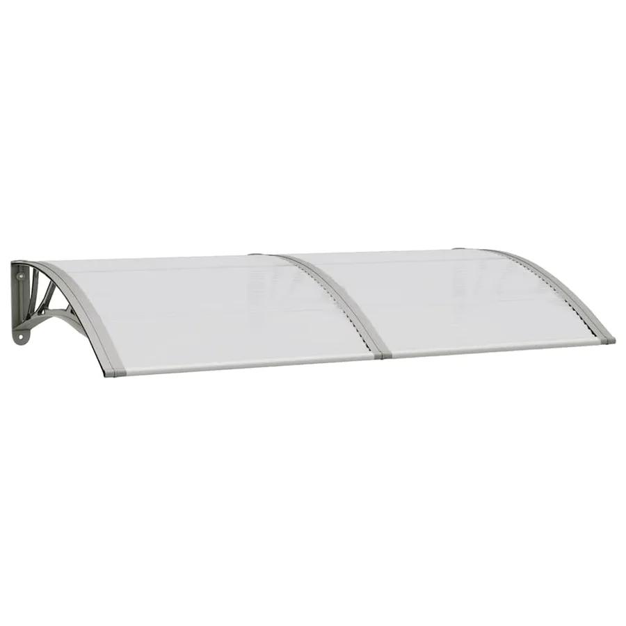 Auvent de porte Gris 150x75 cm Polycarbonate - 2