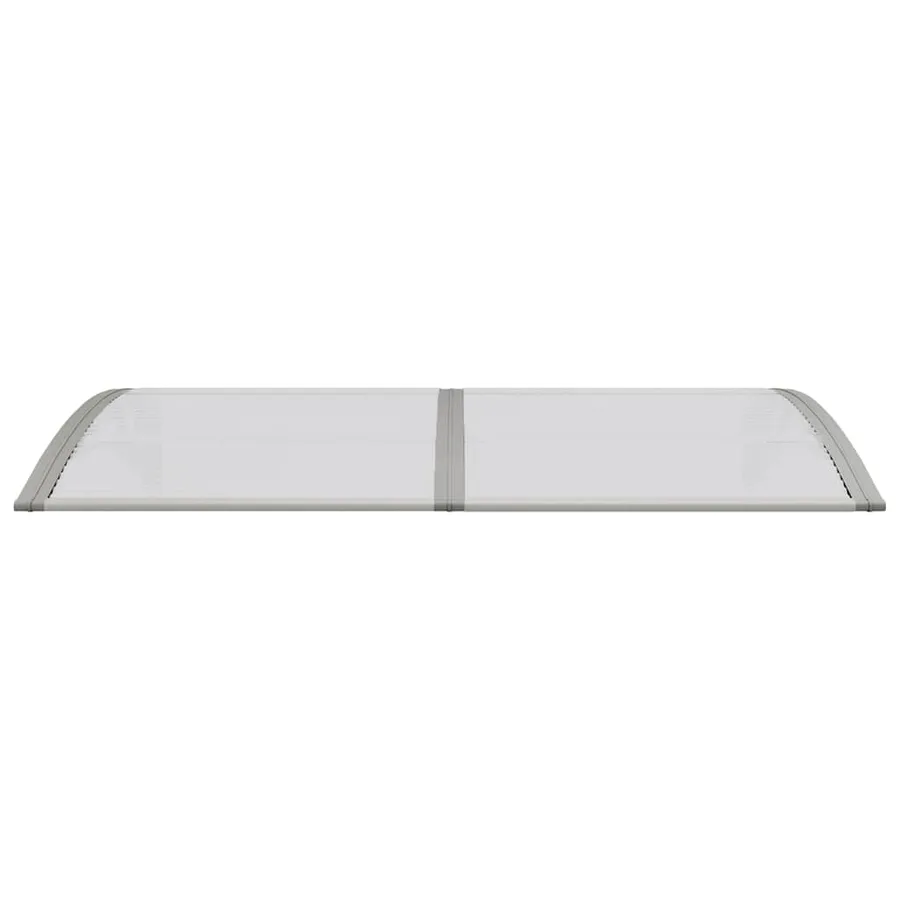 Auvent de porte Gris 150x75 cm Polycarbonate - 4