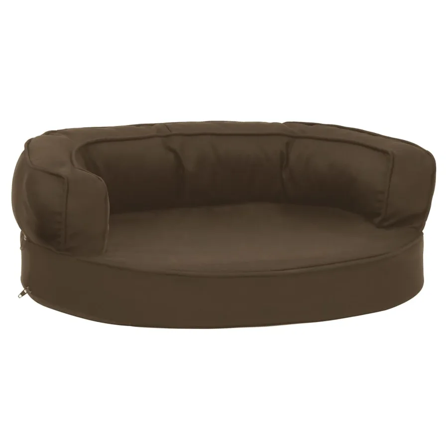 Matelas de lit ergonomique pour chien 60x42 cm Aspect de lin - 2