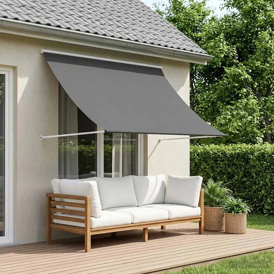 Auvent Gris clair 200 x 150 cm