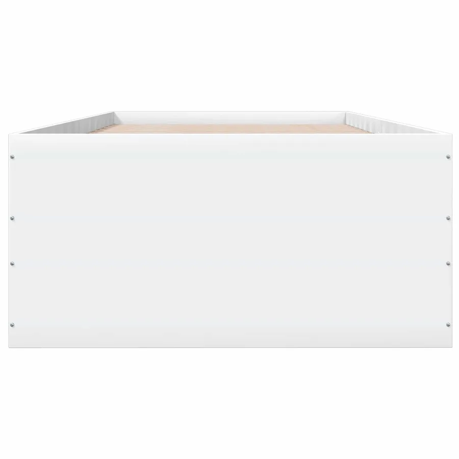 Cadre de lit au sol Blanc 80 x 200 cm Bois d'ingénierie - 4