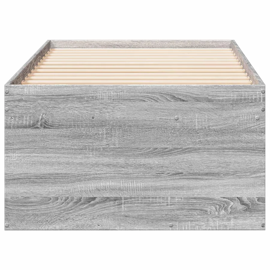 Cadre de lit avec rangement avec tiroir Sonoma gris 80 x 200 cm - 4