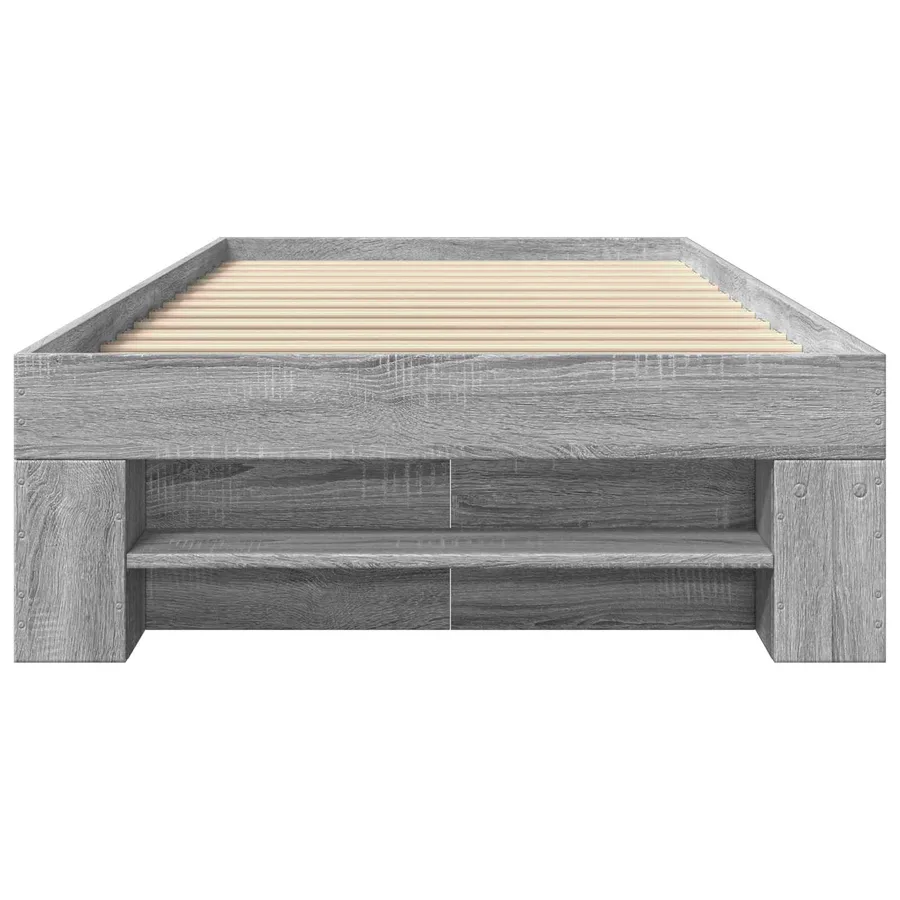 Cadre de lit avec rangement avec tiroir Sonoma gris 80 x 200 cm - 5